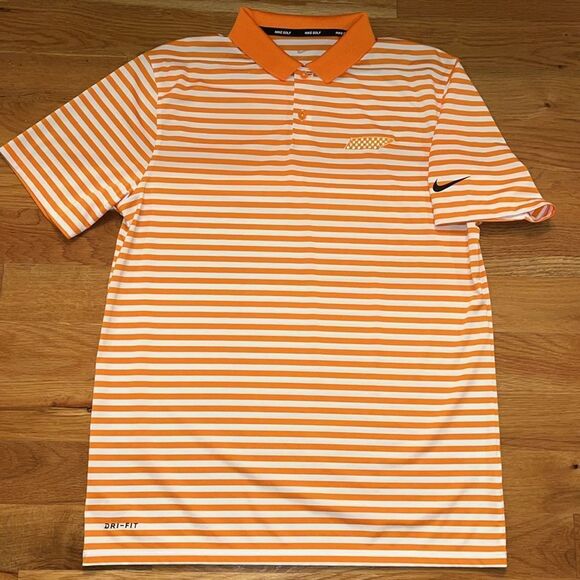 Nike Golf Tennessee Volunteers Vols football Polo shirt checkerboard State of TN - Picture 1 of 8
